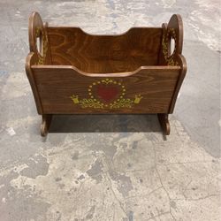 Vintage Baby Doll Rocker Cradle