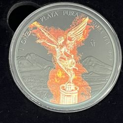 Black Platinum 1 Oz .999 Fine Silver Libertad Mexico