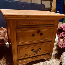 SOLID WOOD DRESSER AND NIGHT TABLE