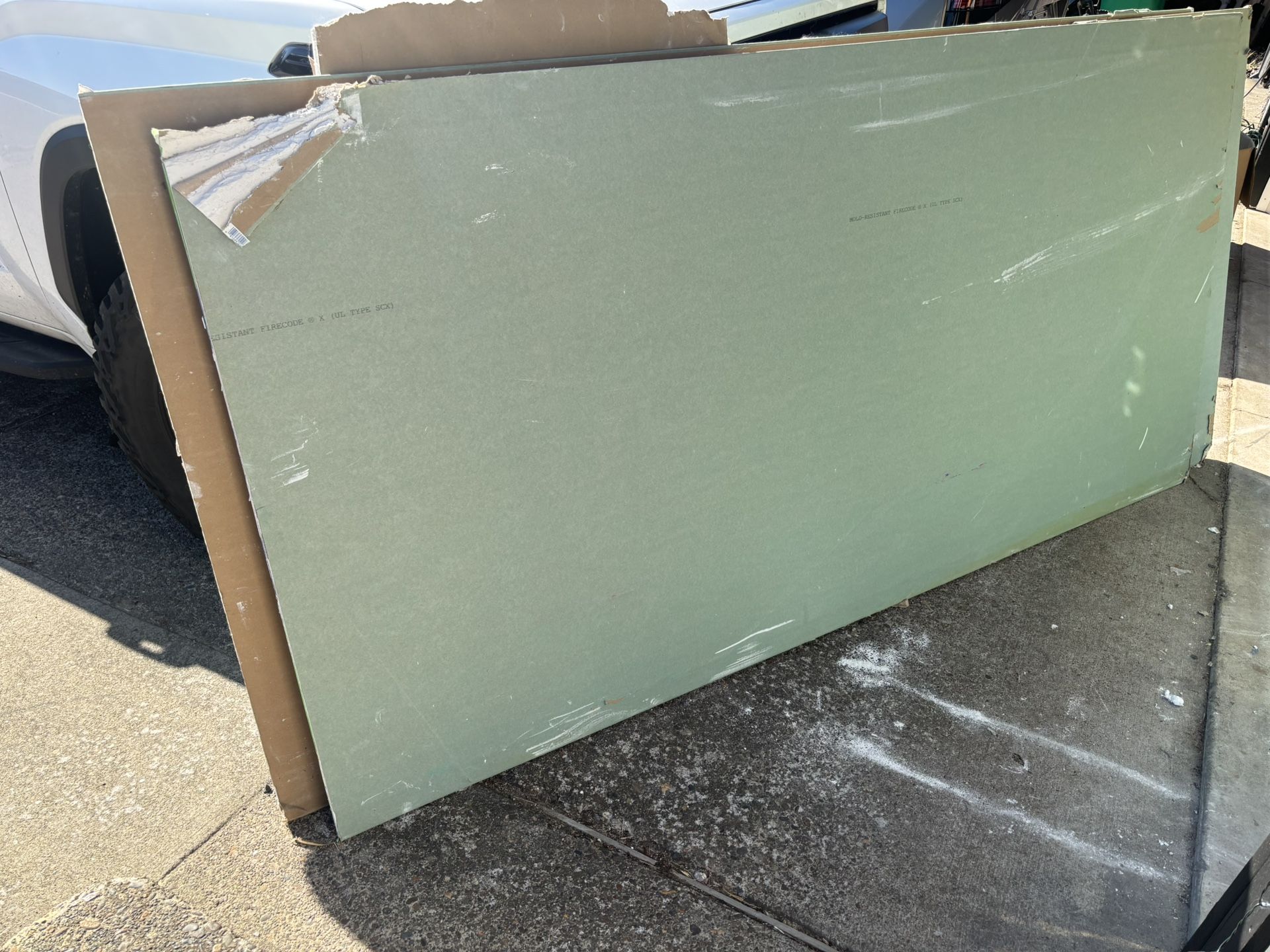 1/2” Sheetrock - 3 Sheets.