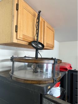 Rustic/Farmhouse pendant light with 4 lights
