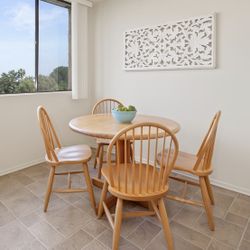 Solid Wood Table And Chairs 