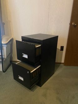 Free 2-drawer file cabinet.
