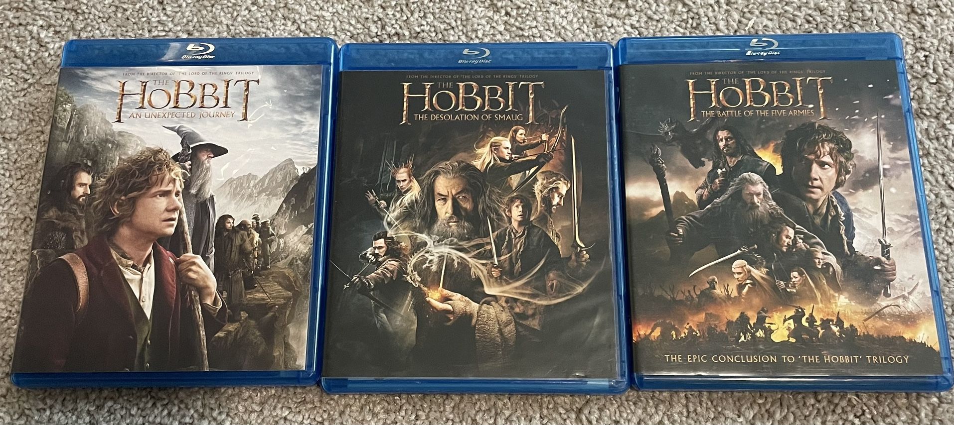 The Hobbit Film Series - 3 Blu Rays