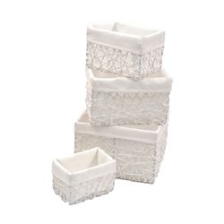 Evideco French Home Goods Set of 4 Paper Rope Storage Baskets - Set Of 4, $50 EACH