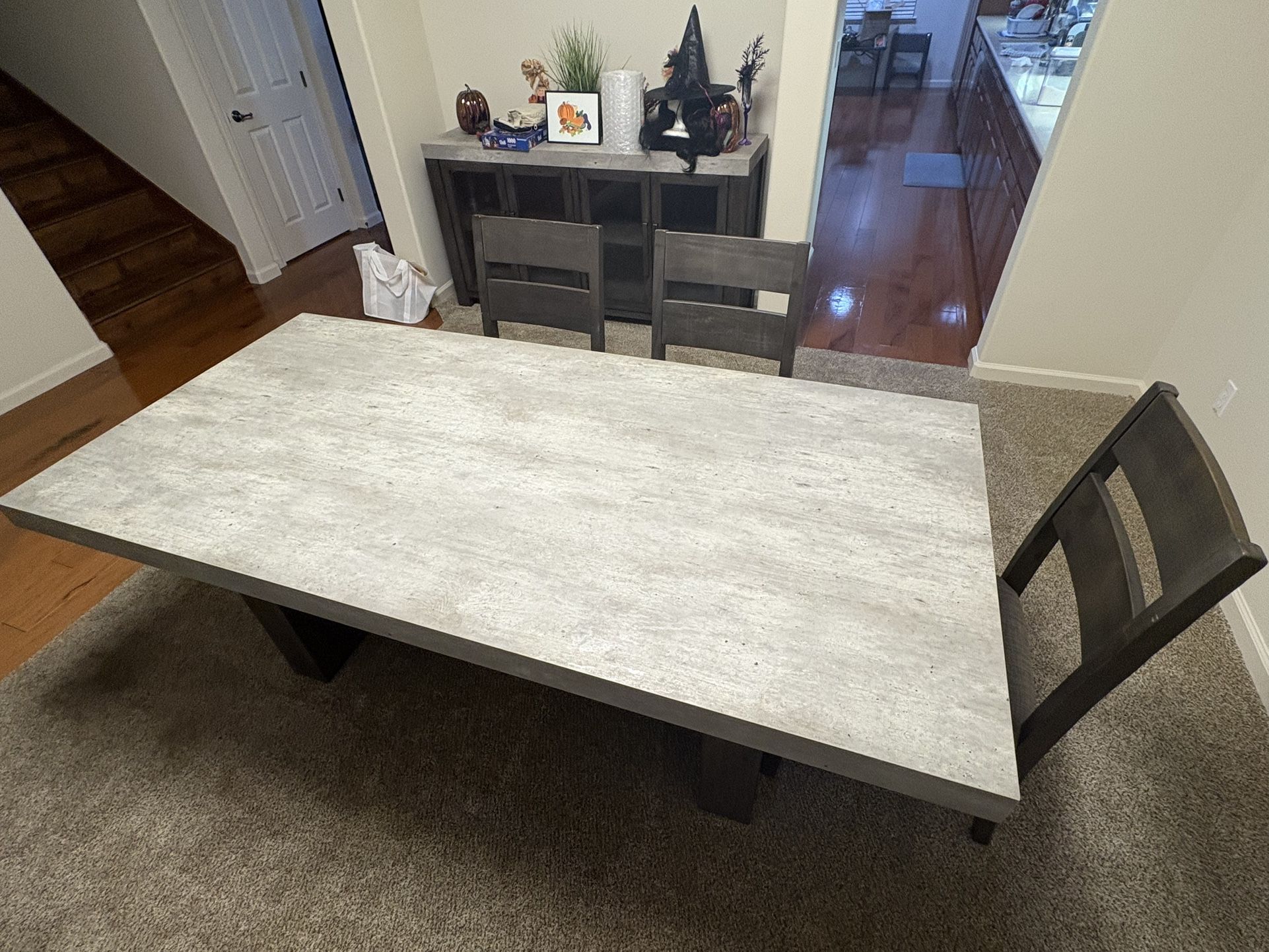 Stone Top Dining Table & 6 Chairs $500 OBO