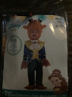 Beauty and the beast costume- beast 6-12m
