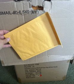 250/Box Bubble Mailer (Size 6.5 x 9 Inches)