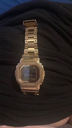 *bluetooth* Casio G-Shock GMW-B5000GD-9 Full Metal Gold Square 3459 Bluetooth Solar