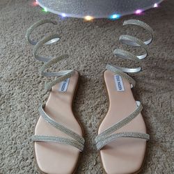 Woman's Flats, Steve Madden Crystal Dress Shoes, 