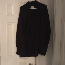 Women’s Long Black sweater