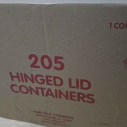 205 Hinged Lid Food Containers