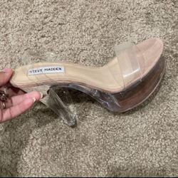 Steve Madden Clear Heels Size 8 $50 Pick Up Only