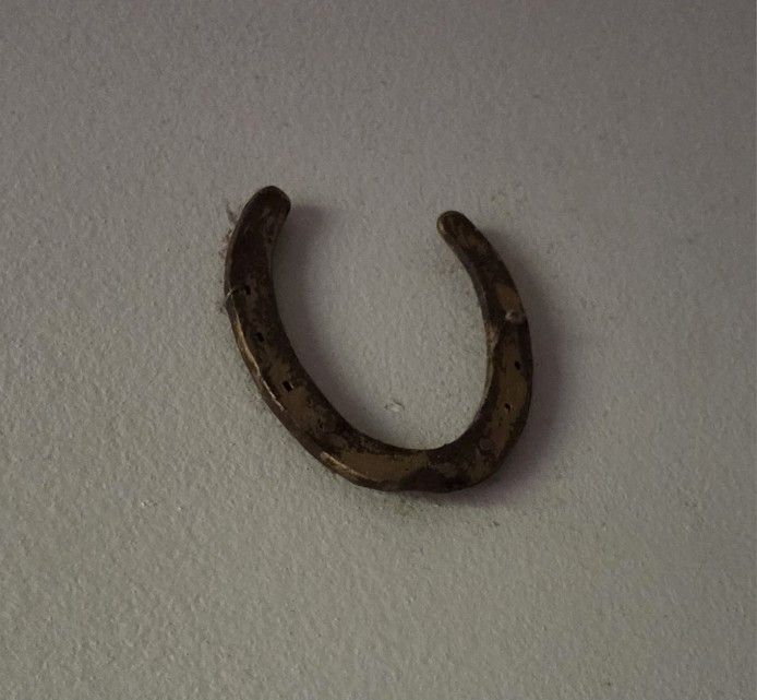 Vintage Real Horsehoe Metal Steel