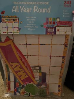 Bulletin Board Kits for All Year Round 243 Pieces