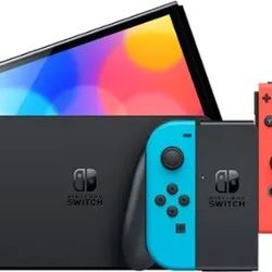 Nintendo Switch – OLED Model w/ Neon Red & Neon Blue Joy-Con - Nintendo Switch – OLED Model