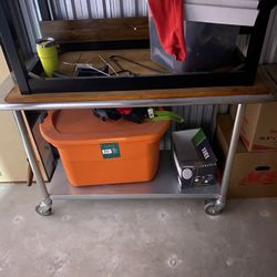 Metal Table On Casters