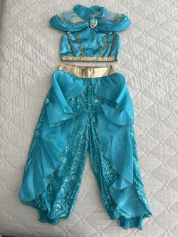 Jasmine Costume For Girl Size 6-7  And Tiara