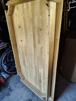 Wooden table no chairs