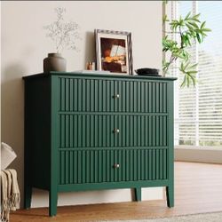 3 Drawer Green Dresser