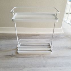 Container Store 2 Tier Tower Metal Organizer 13 1/8" X 4.75" X 11"