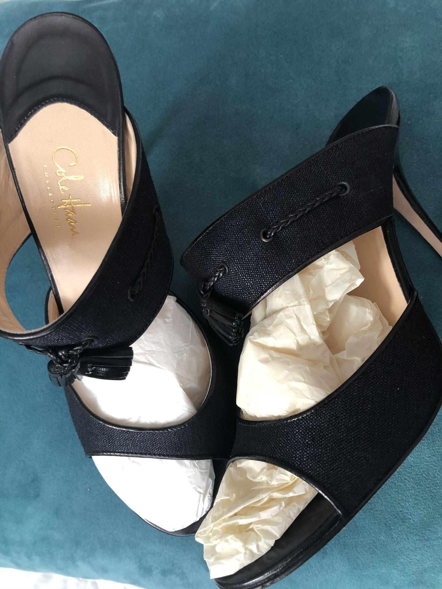 Authentic Cole Haan black mules/sandals in size 7