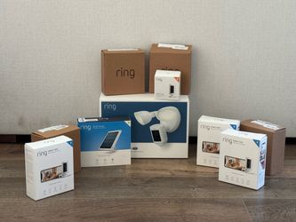 Ring Security Camera Set (9 cams + solar panel)