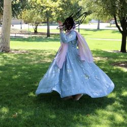 Long Dress Length 57 Inches Size Large Dm Me Anyone Intrested  Also Have Baby Girl Matching  Dress 