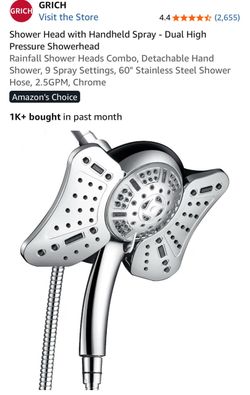 GRICH showerhead W handheld sprayer