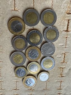 Coins republicans Italiana ,Dominicans,Brazil,Bahrain
