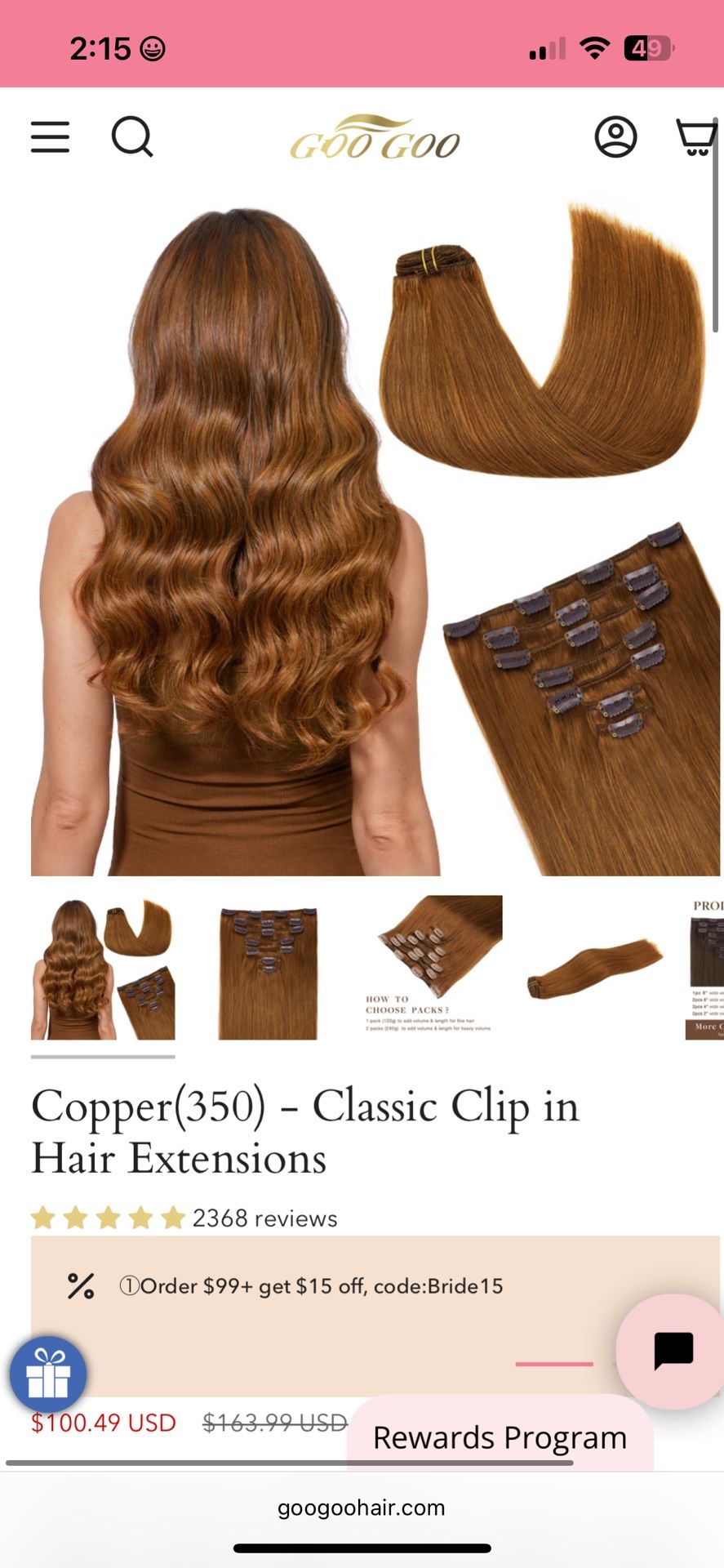 Never Worn Hair Extensions