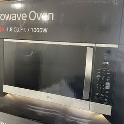 🔥 NEW IN BOX LG Over-the-Range Microwave 1.8 CU.FT./1000W - Smart Cooking!