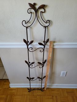 Large Tall Hanging Metal Plate Rack Great For Books & Pictures