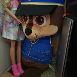 Chase Plush And Barbie Doll