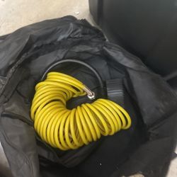 Portable High-Pressure Air Compressor + Air Hose Set