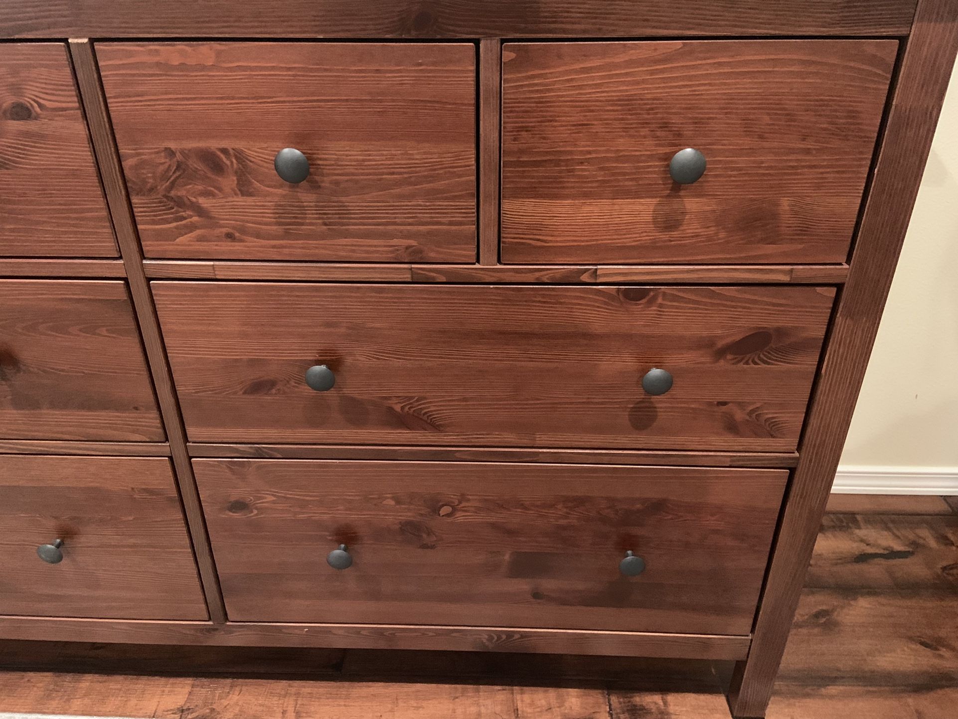 hemnes 8 drawer dresser medium brown Ikea Hemnes 8-Drawer Dresser in Medium Brown