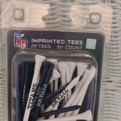 Tennessee TITANS 50 Pack Golf Tees NFL Football Golfing 2 3/4" Blue White NEW