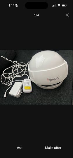 Hair restoration helmet
