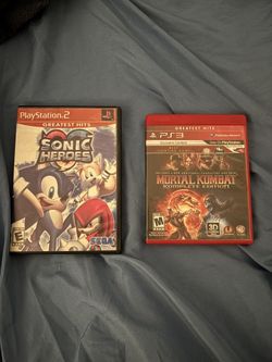 Greatest Hits PlayStation 2 Sonic Heroes And PlayStation 3 Mortal Kombat Komplete Edition