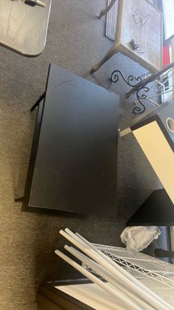 Black TV stand