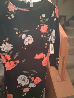 Ladies NEW Warm N Comfy Long Sleeve Dress Sz M 8-10