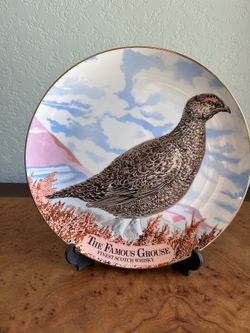 The Famous Grouse Finest scotch Whiskey Collectors Porcelain Plate