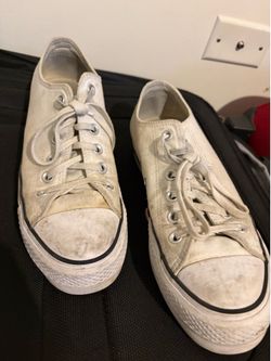 White Converse size 8