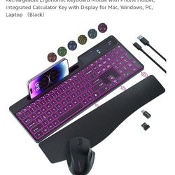 RGB Wireless Keyboard and Mouse Combo - Open Box, Never Used