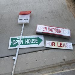 Open House Signs 