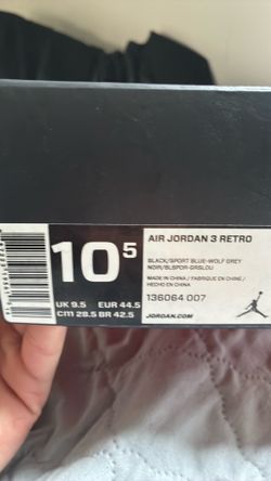 Air Jordan 3 retros slightly used