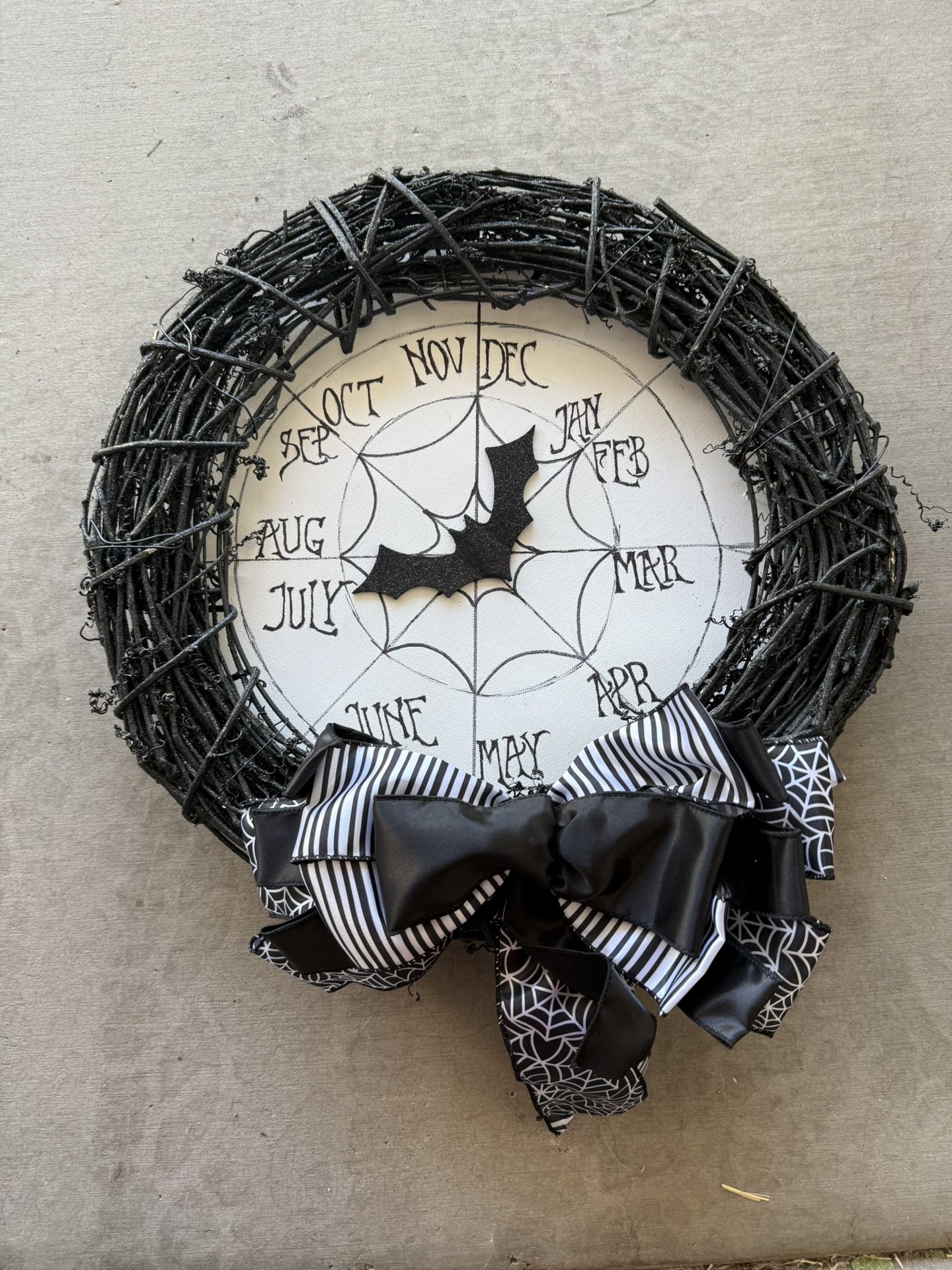 Nightmare Before Christmas Decorative Clock, Homemade