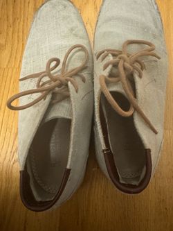 Men's genuine suede shoes, size 8