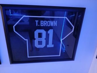 Raiders Tim Brown Signed Framed Jersey