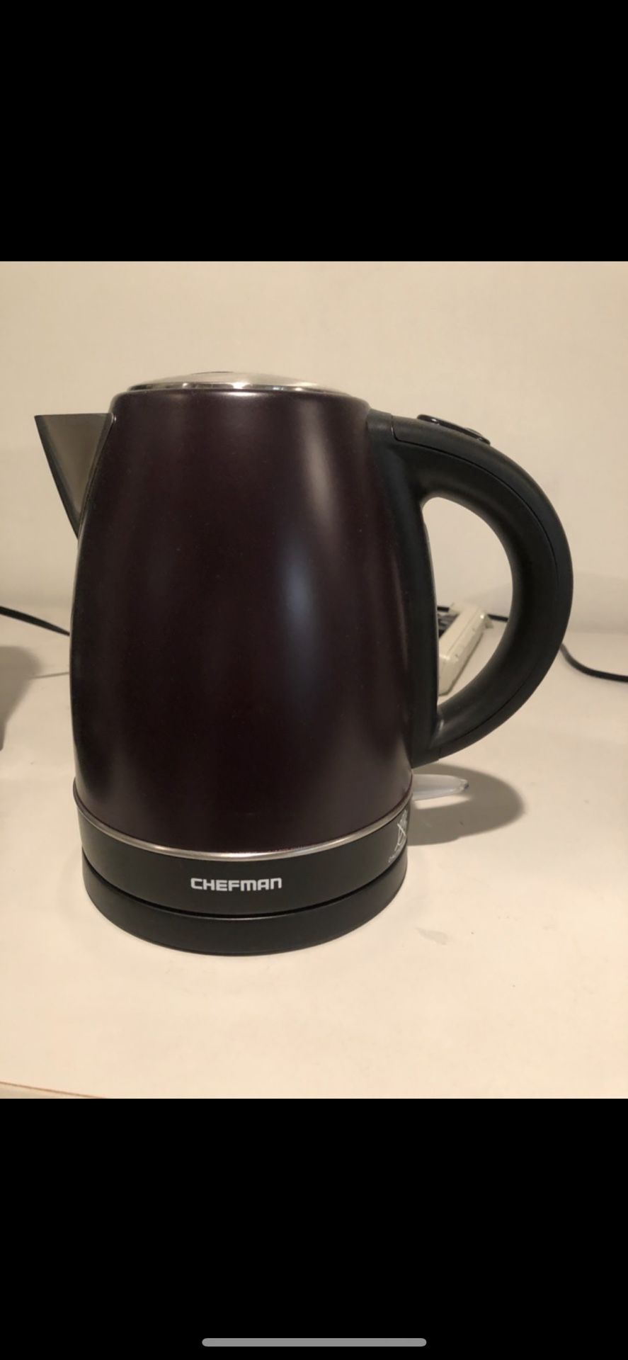 Chefman electric water kettle . Never used